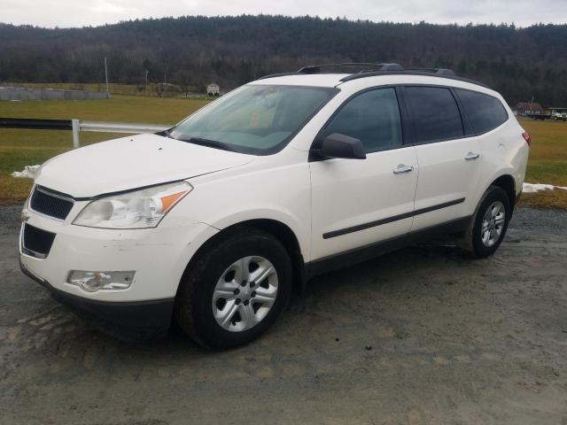 1GNKVFED3BJ390122 - 2011 CHEVROLET TRAVERSE LS WHITE photo 1