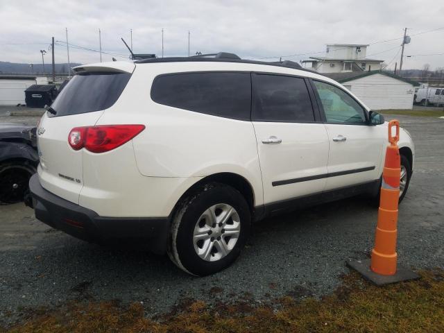 1GNKVFED3BJ390122 - 2011 CHEVROLET TRAVERSE LS WHITE photo 3