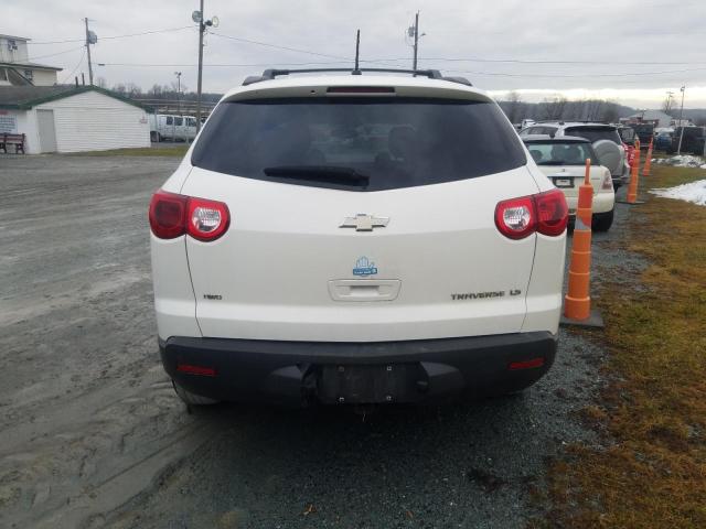 1GNKVFED3BJ390122 - 2011 CHEVROLET TRAVERSE LS WHITE photo 6