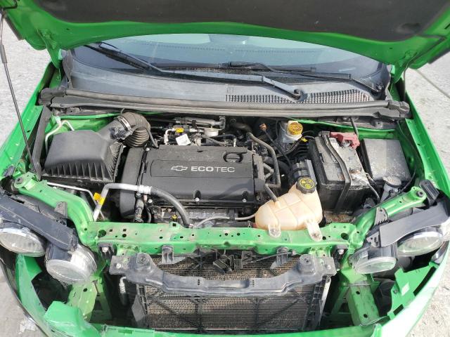 1G1JC6SH5F4173654 - 2015 CHEVROLET SONIC LT GREEN photo 11