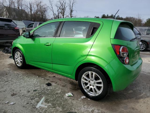 1G1JC6SH5F4173654 - 2015 CHEVROLET SONIC LT GREEN photo 2