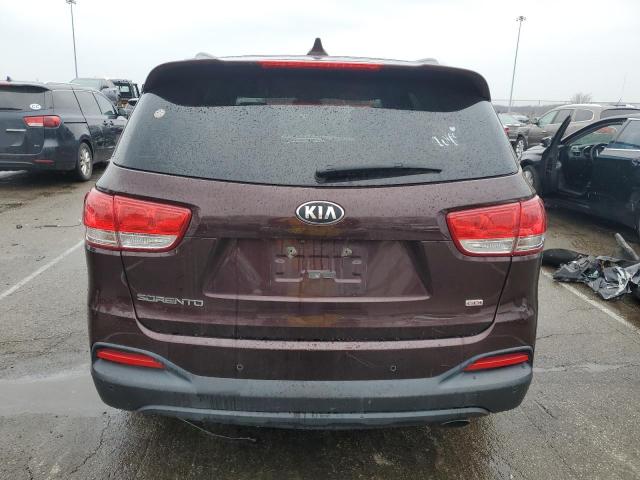 5XYPGDA34GG047692 - 2016 KIA SORENTO LX BURGUNDY photo 6