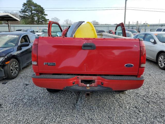 2FTZF17281CA49377 - 2001 FORD F150 RED photo 6