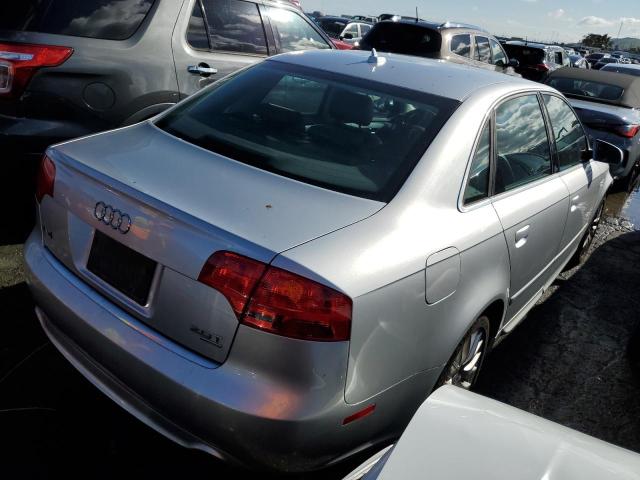 WAUDF78E38A158490 - 2008 AUDI A4 2.0T QUATTRO SILVER photo 3