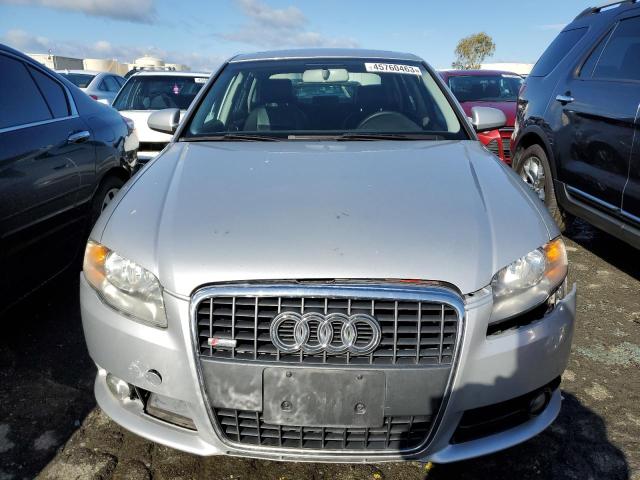 WAUDF78E38A158490 - 2008 AUDI A4 2.0T QUATTRO SILVER photo 5