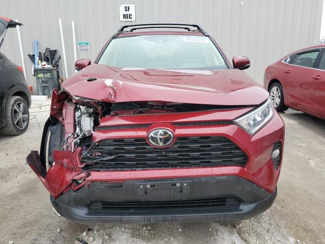 JTMP1RFV9MD531571 - 2021 TOYOTA RAV4 XLE RED photo 5