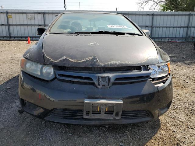 2HGFG12627H544326 - 2007 HONDA CIVIC LX BLACK photo 5