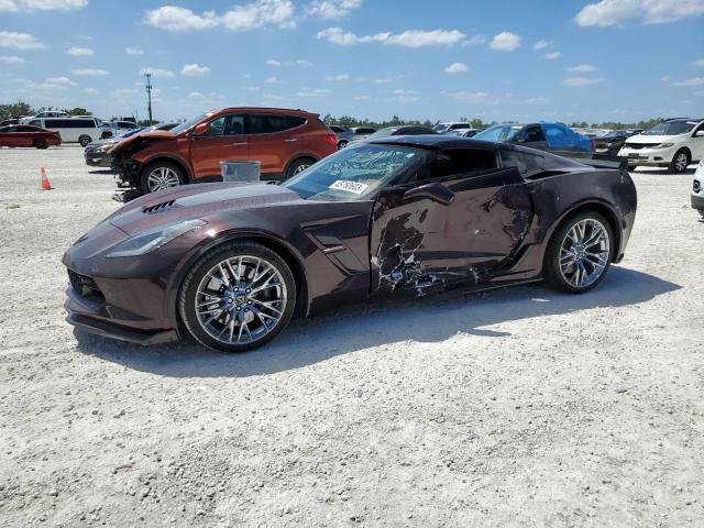 1G1YY2D79J5102487 - 2018 CHEVROLET CORVETTE GRAND SPORT 2LT PURPLE photo 1