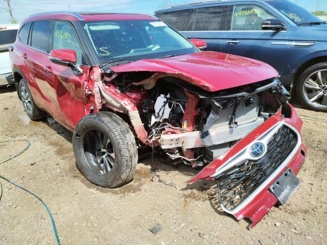 5TDHZRBH5MS116376 - 2021 TOYOTA HIGHLANDER XLE Qırmızı foto 1
