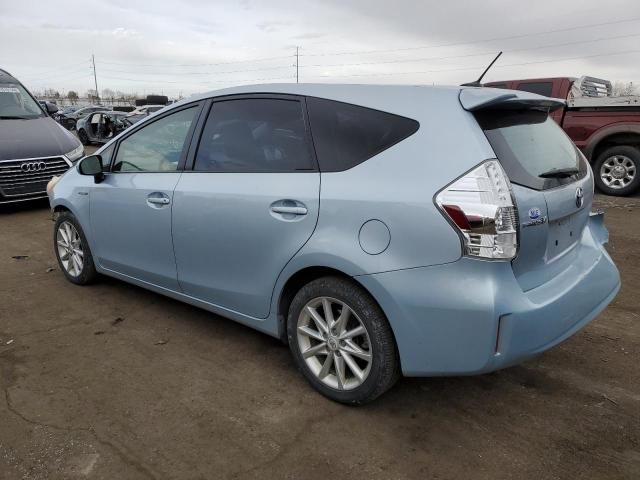 JTDZN3EU9C3145191 - 2012 TOYOTA PRIUS V BLUE photo 2