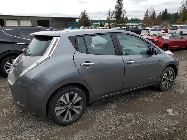 1N4AZ0CP7FC324773 - 2015 NISSAN LEAF S GRAY photo 3