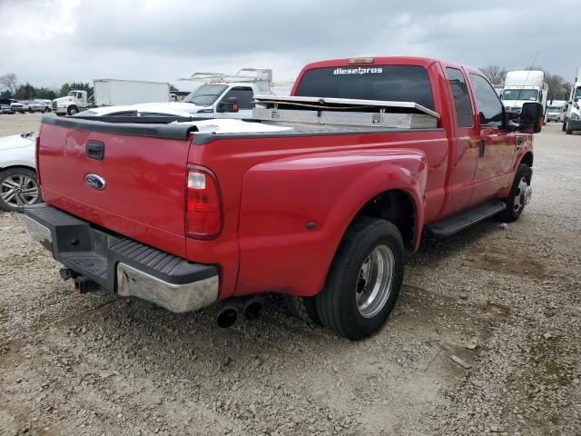 1FTWX32R68EB75578 - 2008 FORD F350 SUPER DUTY RED photo 3