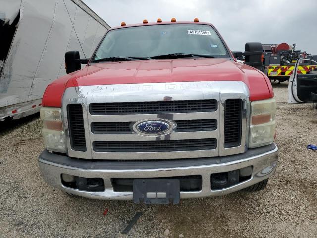 1FTWX32R68EB75578 - 2008 FORD F350 SUPER DUTY RED photo 5