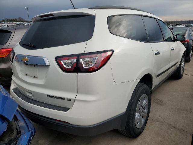 1GNKRFKD6EJ139589 - 2014 CHEVROLET TRAVERSE LS WHITE photo 3