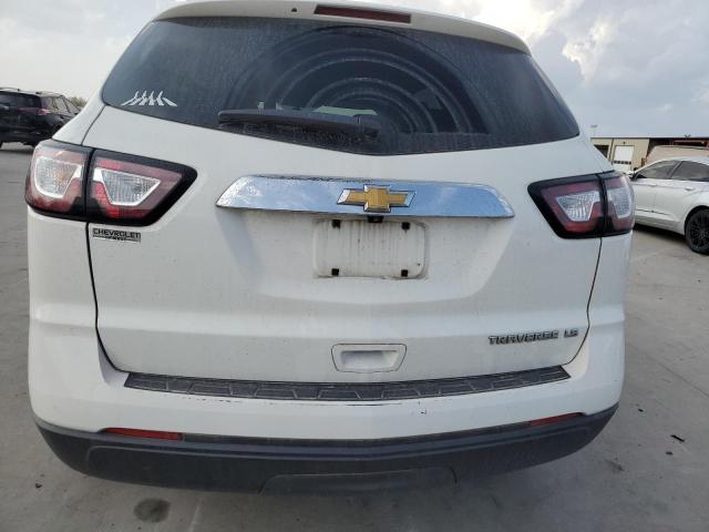 1GNKRFKD6EJ139589 - 2014 CHEVROLET TRAVERSE LS WHITE photo 6