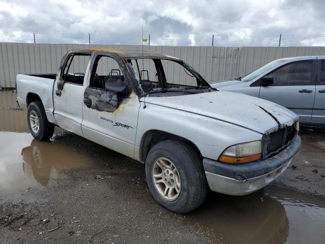 1B7GL2AN01S151213 - 2001 DODGE DAKOTA QUAD SILVER photo 4