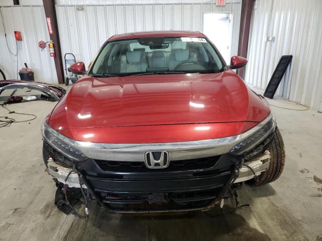 1HGCV3F90JA017111 - 2018 HONDA ACCORD TOURING HYBRID RED photo 5