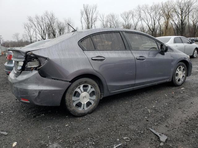 19XFB4F2XEE200922 - 2014 HONDA CIVIC HYBRID GRAY photo 3