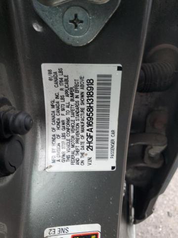 2HGFA16958H318918 - 2008 HONDA CIVIC EXL 石墨色 照片 12
