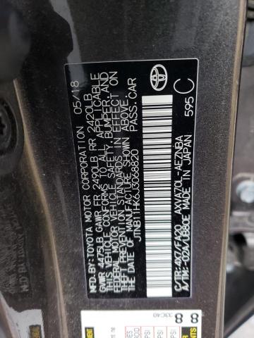 JTNB11HK6J3068820 - 2018 TOYOTA CAMRY L CHARCOAL photo 12