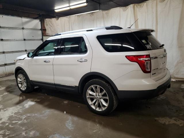 1FM5K8F81EGA11000 - 2014 FORD EXPLORER LIMITED WHITE photo 2