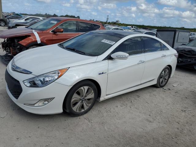 KMHEC4A48DA066944 - 2013 HYUNDAI SONATA HYBRID WHITE photo 1