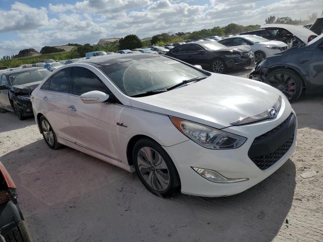 KMHEC4A48DA066944 - 2013 HYUNDAI SONATA HYBRID WHITE photo 4