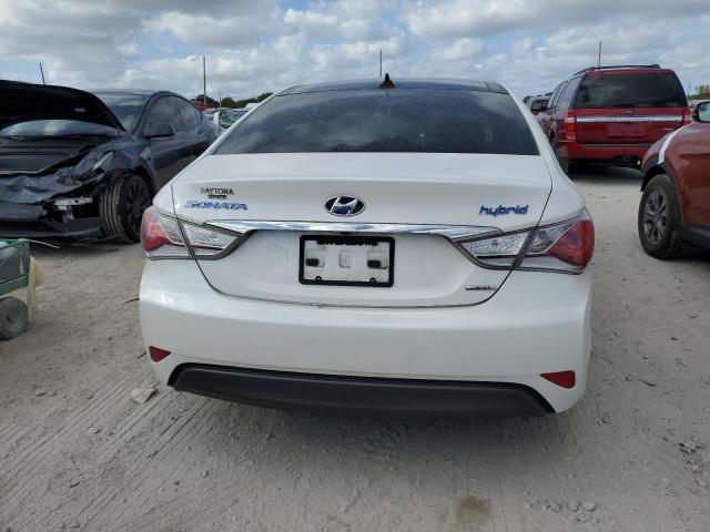 KMHEC4A48DA066944 - 2013 HYUNDAI SONATA HYBRID WHITE photo 6