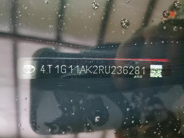 4T1G11AK2RU236281 - 2024 TOYOTA CAMRY SE NIGHT SHADE RED photo 12