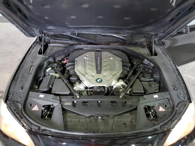 WBAKB8C52BCY66323 - 2011 BMW 750 LI Czarny zdjęcie 11