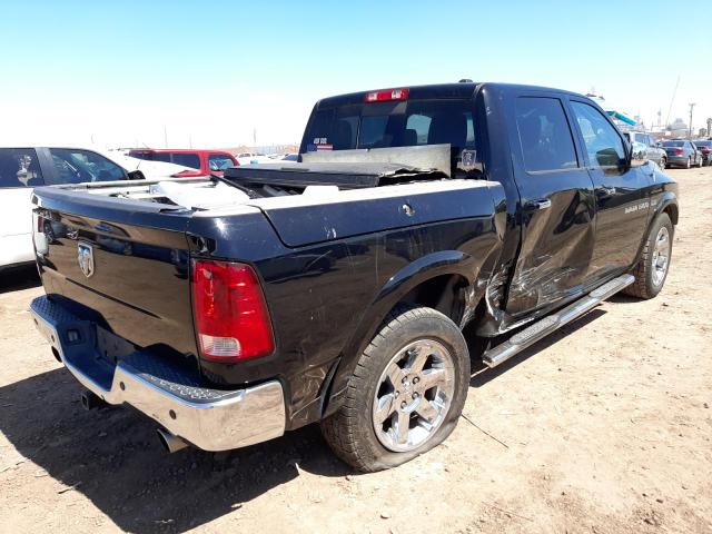 1C6RD6NT2CS301256 - 2012 DODGE RAM 1500 LARAMIE BLACK photo 3