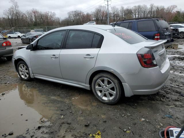 3N1AB6AP0BL634625 - 2011 NISSAN SENTRA 2.0 SILVER photo 2