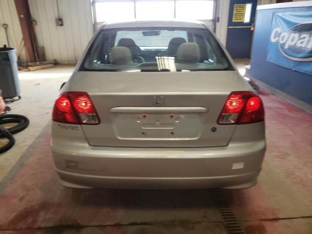 2HGES16374H638854 - 2004 HONDA CIVIC DX VP SILVER photo 6