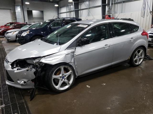 1FAHP3N23CL167651 - 2012 FORD FOCUS TITANIUM SILVER photo 1