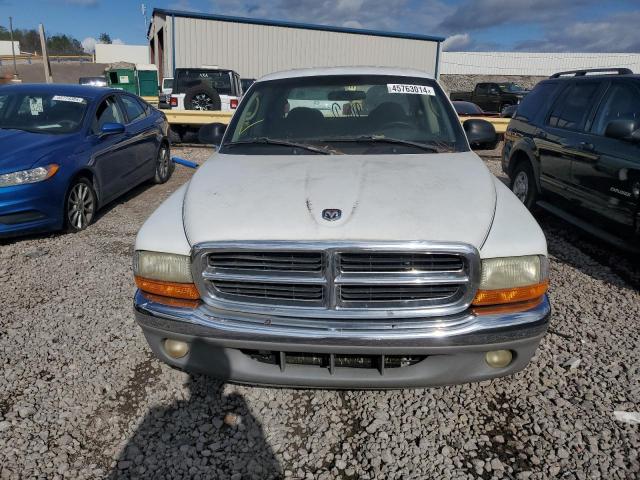 1B7HL48N22S622804 - 2002 DODGE DAKOTA QUAD SLT WHITE photo 5