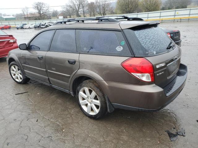 4S4BP61C887335845 - 2008 SUBARU OUTBACK 2.5I TAN photo 2