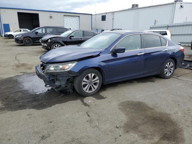 1HGCR2F32DA210763 - 2013 HONDA ACCORD LX BLUE photo 1