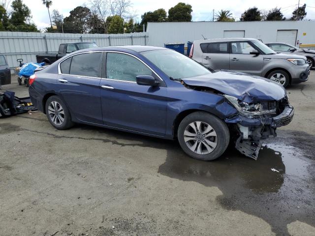 1HGCR2F32DA210763 - 2013 HONDA ACCORD LX BLUE photo 4