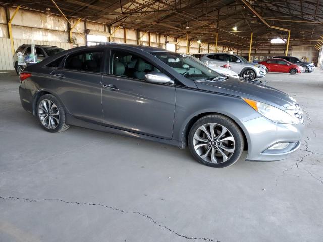 5NPEC4AB6EH837611 - 2014 HYUNDAI SONATA SE GRAY photo 4