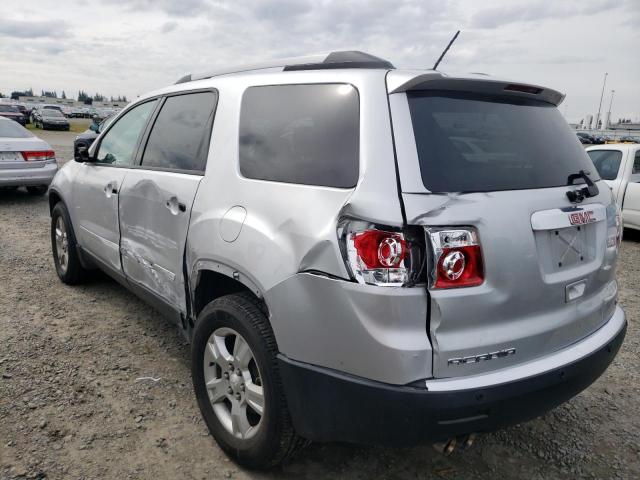 1GKLVKED9AJ248611 - 2010 GMC ACADIA SL SILVER photo 2