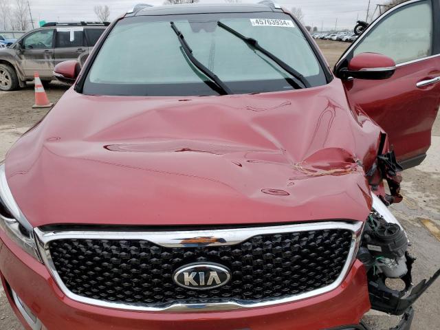 5XYPHDA50HG317694 - 2017 KIA SORENTO EX BURGUNDY photo 11