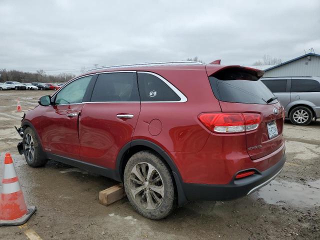 5XYPHDA50HG317694 - 2017 KIA SORENTO EX BURGUNDY photo 2