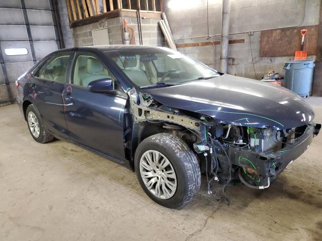 4T4BF1FK0FR505125 - 2015 TOYOTA CAMRY LE BLUE photo 4