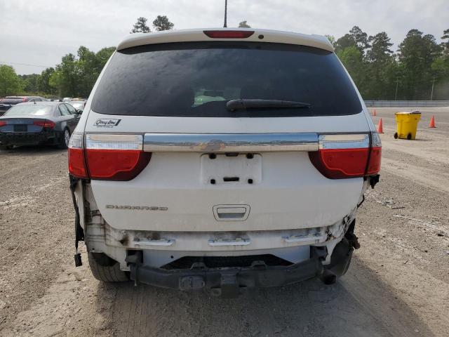 1C4RDHAG6DC571809 - 2013 DODGE DURANGO SXT WHITE photo 6