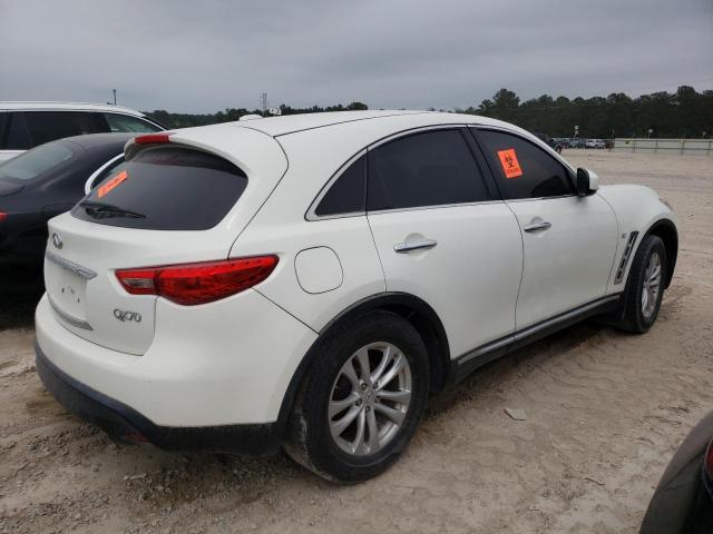 JN8CS1MU6EM451321 - 2014 INFINITI QX70 WHITE photo 3