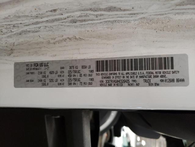 3C6TRVAG0HE526425 - 2017 RAM PROMASTER 1500 STANDARD WHITE photo 13