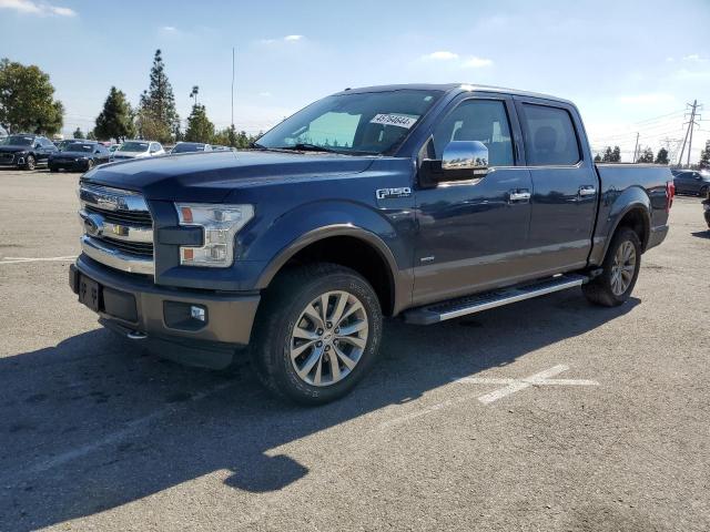 1FTEW1EG5GKE25745 - 2016 FORD F150 SUPERCREW BLUE photo 1