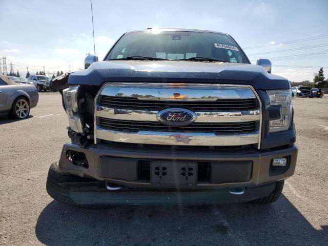 1FTEW1EG5GKE25745 - 2016 FORD F150 SUPERCREW BLUE photo 5