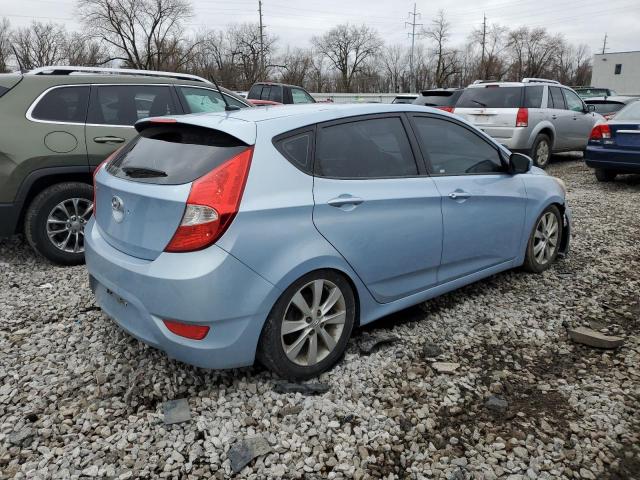 KMHCU5AEXCU049823 - 2012 HYUNDAI ACCENT GLS BLUE photo 3