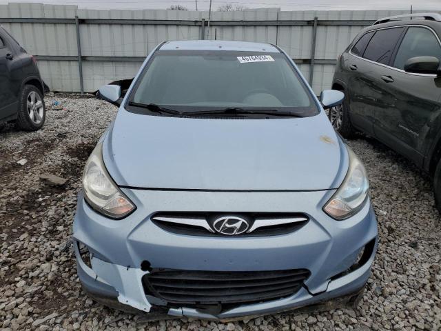 KMHCU5AEXCU049823 - 2012 HYUNDAI ACCENT GLS BLUE photo 5